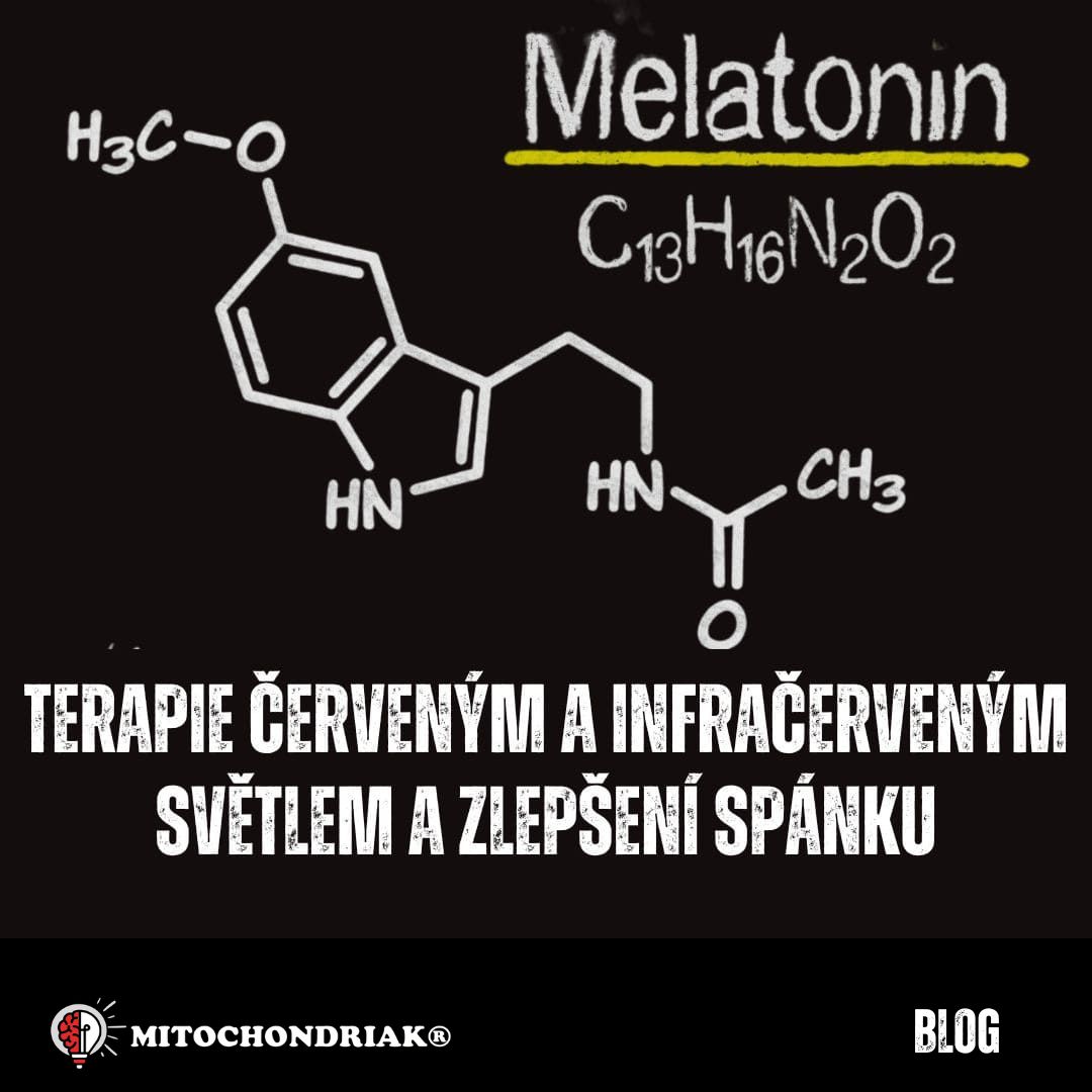 Melatonín, spánek, lepší spánek, jak na lepší spánok, Red light therapy, LEDterapie červeným a infračerveným svetlem, biohacking, EasyLight mitochondriak